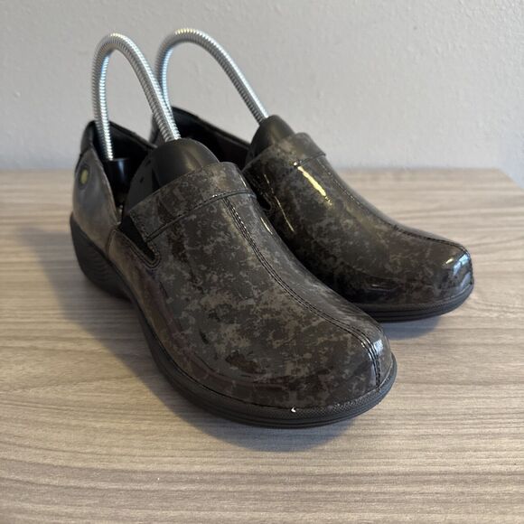 Work Wonders by Dansko Black Dark Grey Clogs Shoes Women Eu Sz 36 US Sz 5.5-6 - Picture 2 of 11